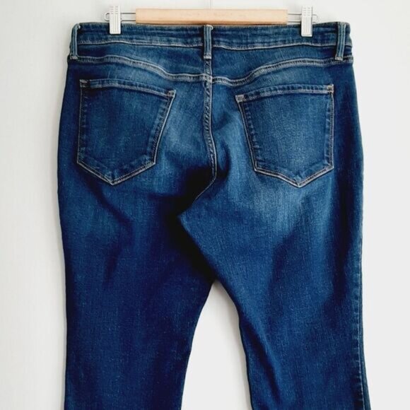 OLD NAVY | Rockstar Super Skinny Mid-Rise Crop Ankle Blue Jeans Sz 16 Petite - Picture 6 of 11